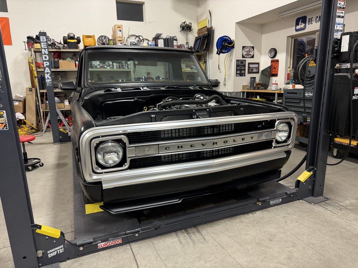 fossilfuel69's tweet photo. Slowly making progress. #TestFit #C10 #Autocross https://t.co/sOvjIbHbJZ