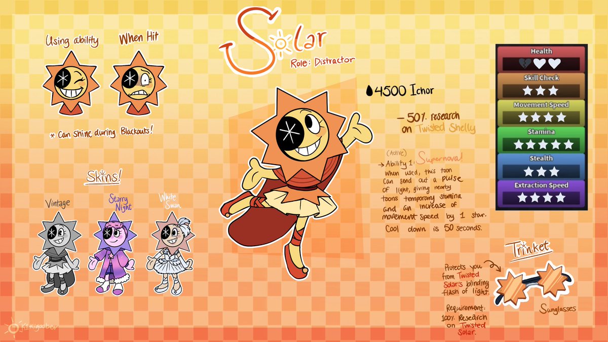 Updated ref for Solar! ☀️

#dandysworld 
#dandysworldart