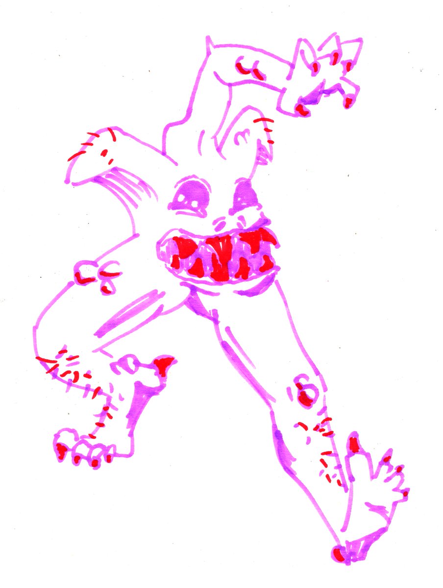 quick goblin freak for #goblinweek 2025

never drawn with alcohol markers before... what better way to try them out