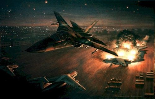 MilTechAV's tweet image. On 5 April 1986, Libyan Terrorists bombed &quot;La Belle&quot; nightclub in West Berlin, killing three people, including two U.S. servicemen. The US Response?  &apos;Operation Eldorado Canyon&apos; 🇺🇸