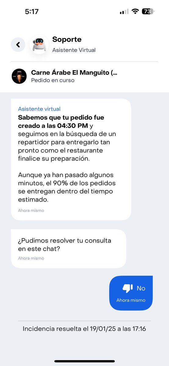 __Colindres's tweet photo. @RappiMexico Esto es lo único que me permite hacer, jamás me deja hablar con un asistente en vivo. 🙃 https://t.co/TiuQyEs5aa
