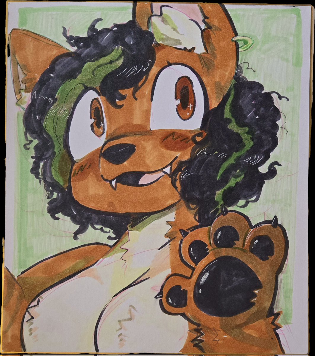 Got a fantastic hand drawn piece from <a href="/pawberri/">Ramiel 🐰🔞 comms OPEN</a> at FC!