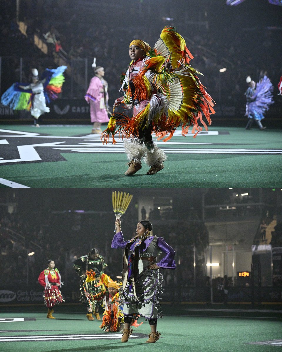 NLL's tweet photo. Indigenous Heritage Night ⤵️
@WayneGretzky Jersey Giveaway ⤵️
First Sellout Crowd in Team History ⤵️
@vegasdesertdogs Win ✅

What a Saturday Night in Vegas! 🎰 https://t.co/Hybn9Sk51o
