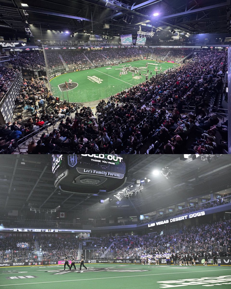 NLL's tweet photo. Indigenous Heritage Night ⤵️
@WayneGretzky Jersey Giveaway ⤵️
First Sellout Crowd in Team History ⤵️
@vegasdesertdogs Win ✅

What a Saturday Night in Vegas! 🎰 https://t.co/Hybn9Sk51o