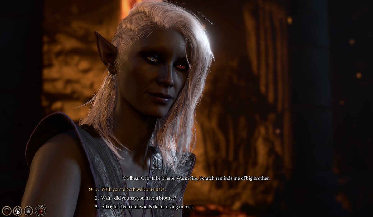 its_BRED_'s tweet photo. I know I should be working on my backlog, but, what if I just kept working on another playthrough of Baldur’s Gate 3?

This is Milima Honeybush - My Drow Durge Ranger/Thief! https://t.co/W28oUTun5t