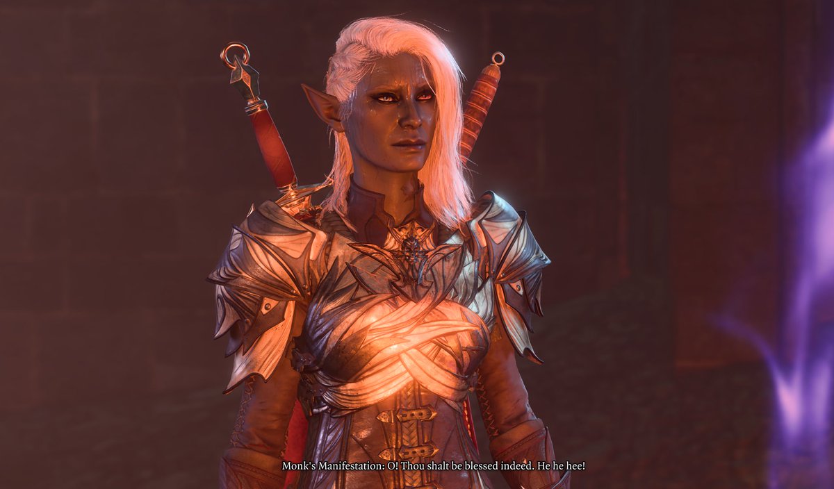 its_BRED_'s tweet photo. I know I should be working on my backlog, but, what if I just kept working on another playthrough of Baldur’s Gate 3?

This is Milima Honeybush - My Drow Durge Ranger/Thief! https://t.co/W28oUTun5t