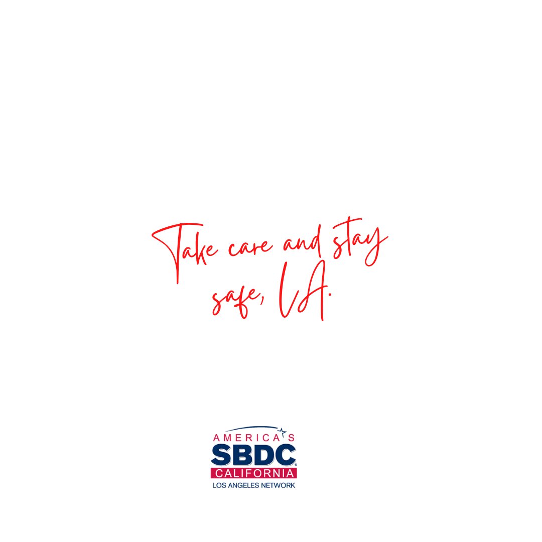 LA SBDC is here to help small businesses recover. Our team of disaster recovery experts offers no-cost guidance on financial resources, insurance claims, employee support, and more. Visit smallbizla.org 
We're here for Los Angeles Small Business.