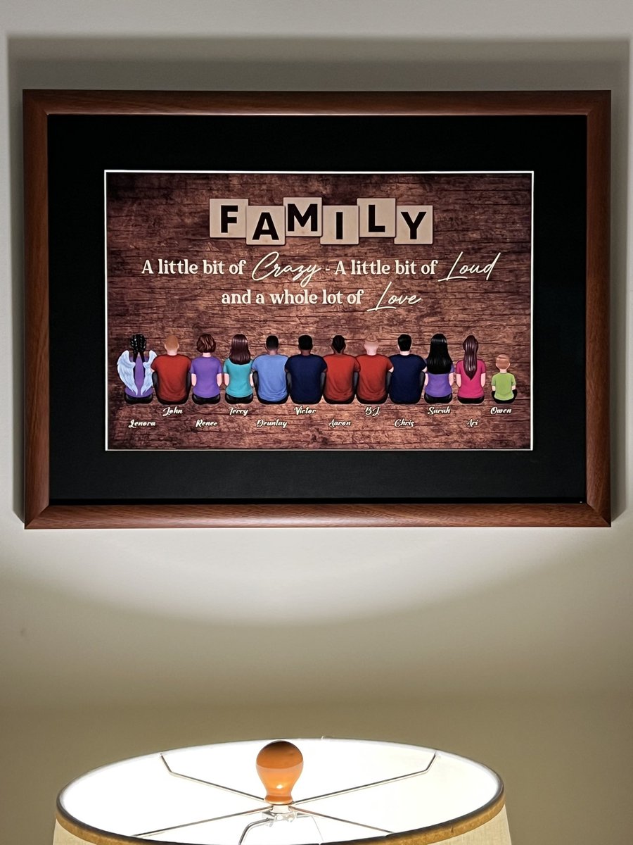 Picture number 2 of the night. This is my favorite one and it came out quite nice with the frame. #family