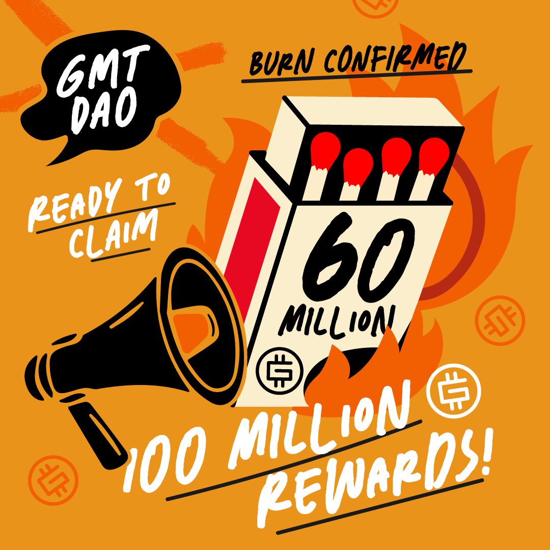 🔥🔥🔥 60 Million GMT! 🔥🔥🔥

Thank you to everyone who participated in the #MMGA GMT DAO Vote! We’re happy to announce that 60 million GMT has been confirmed for burning.

Follow <a href="/GMTDAOOfficial/">GMT DAO</a> for updates on the burning timeline and to get involved in the second DAO vote!