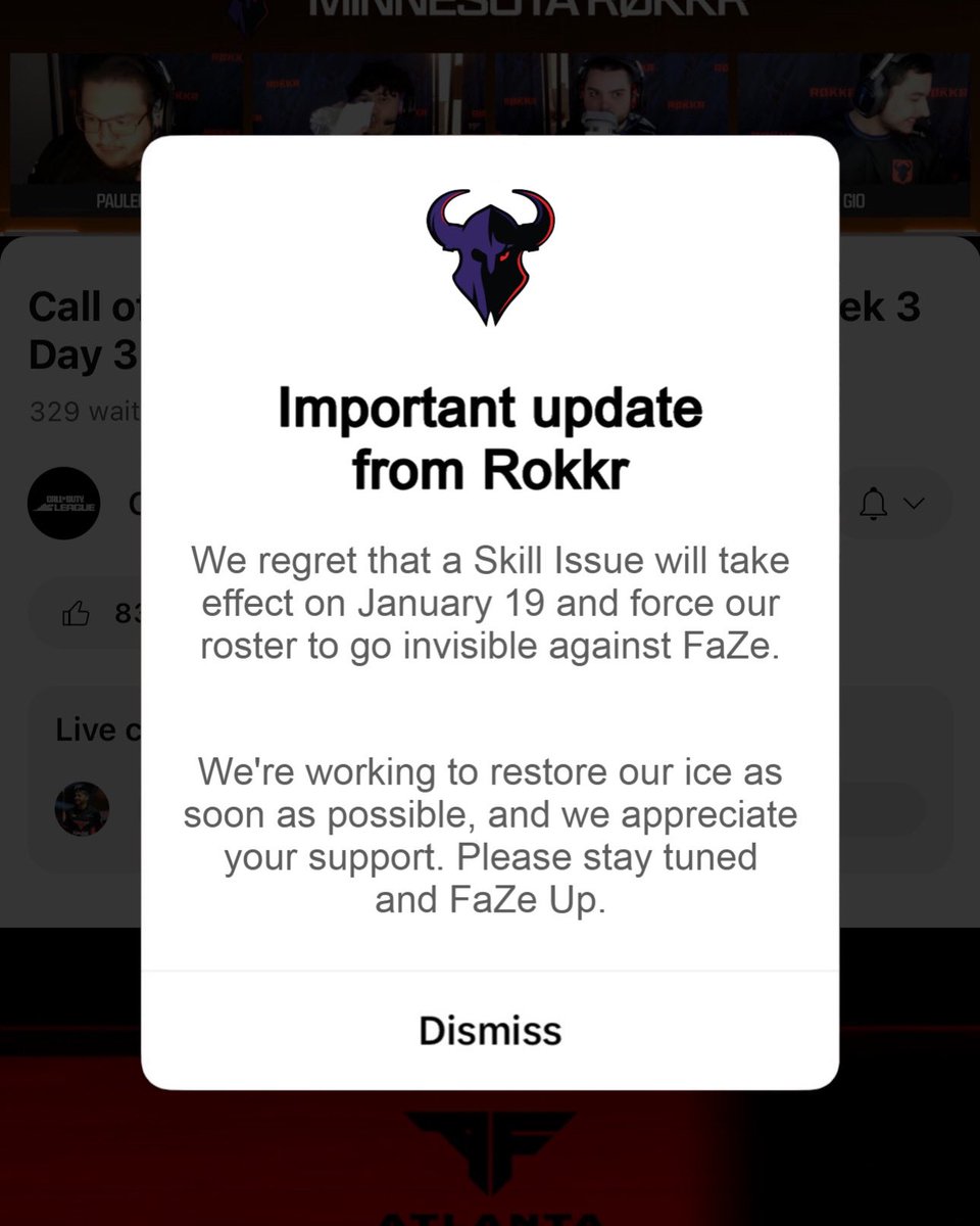 FaZe_Vegas's tweet image. New Rokkr update just rolled out 📲

#FaZeUp