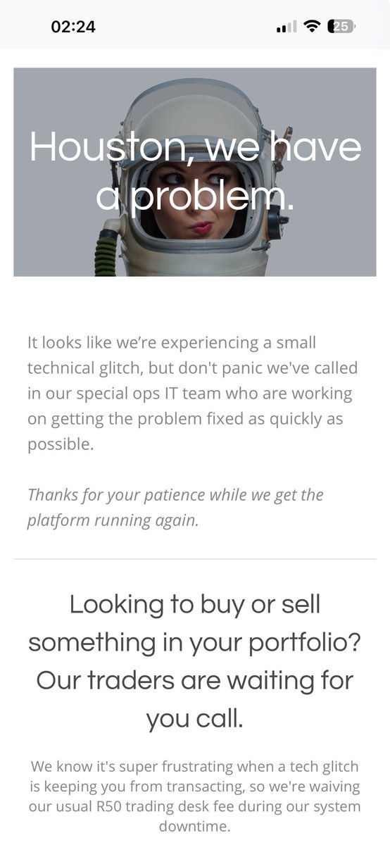 Easy equities gang, does this happen often? My second time experiencing this. Should I be worried ⁦<a href="/EMukumbo/">Ess</a>⁩