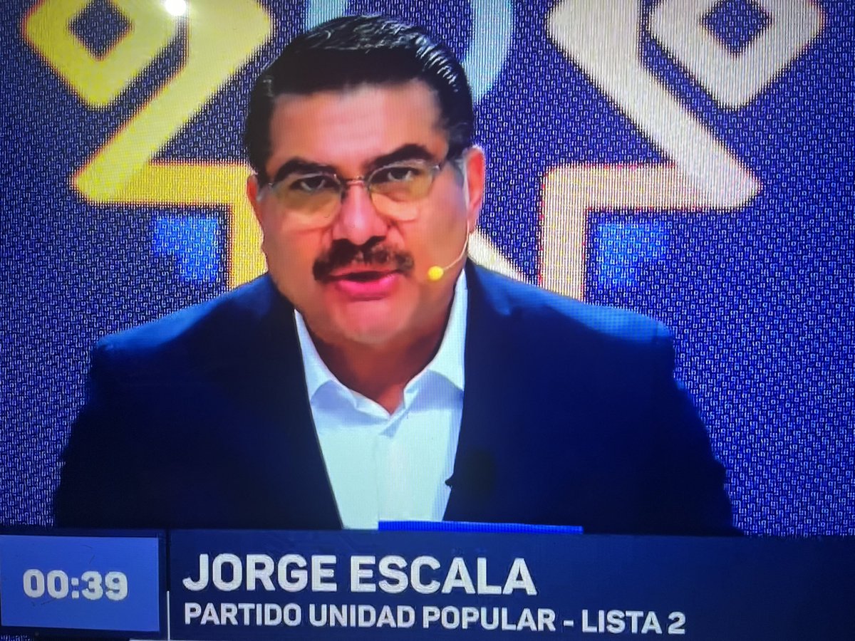 A los niños, educación, no mano dura. Jorge Escala prometió que el primer día de su gobierno dará de baja a los narcogenerales. #DebatePresidencial