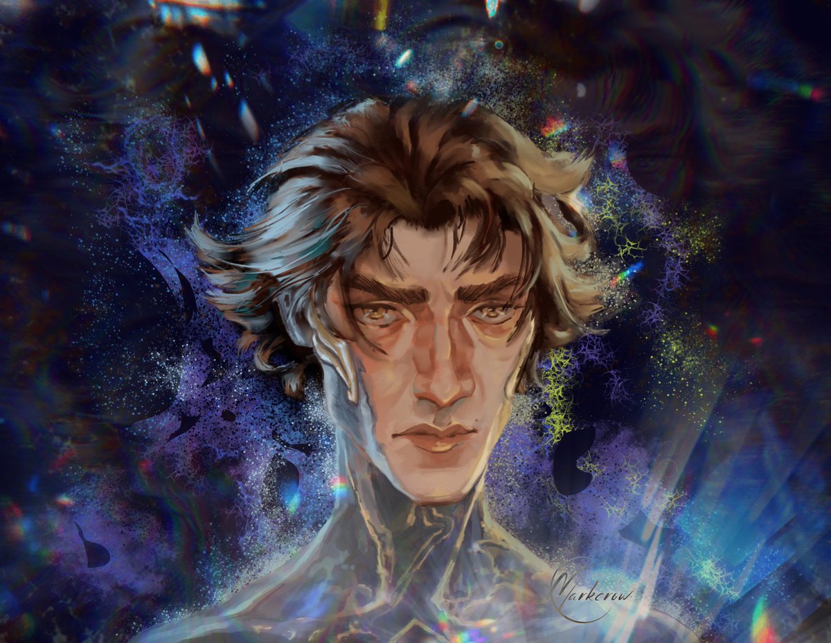 CMarkcrow's tweet photo. A recent Viktor study 🧬
Both technique and color-wise
Just love his features! 
#arcane #viktor https://t.co/CIJ4TMw9Bl