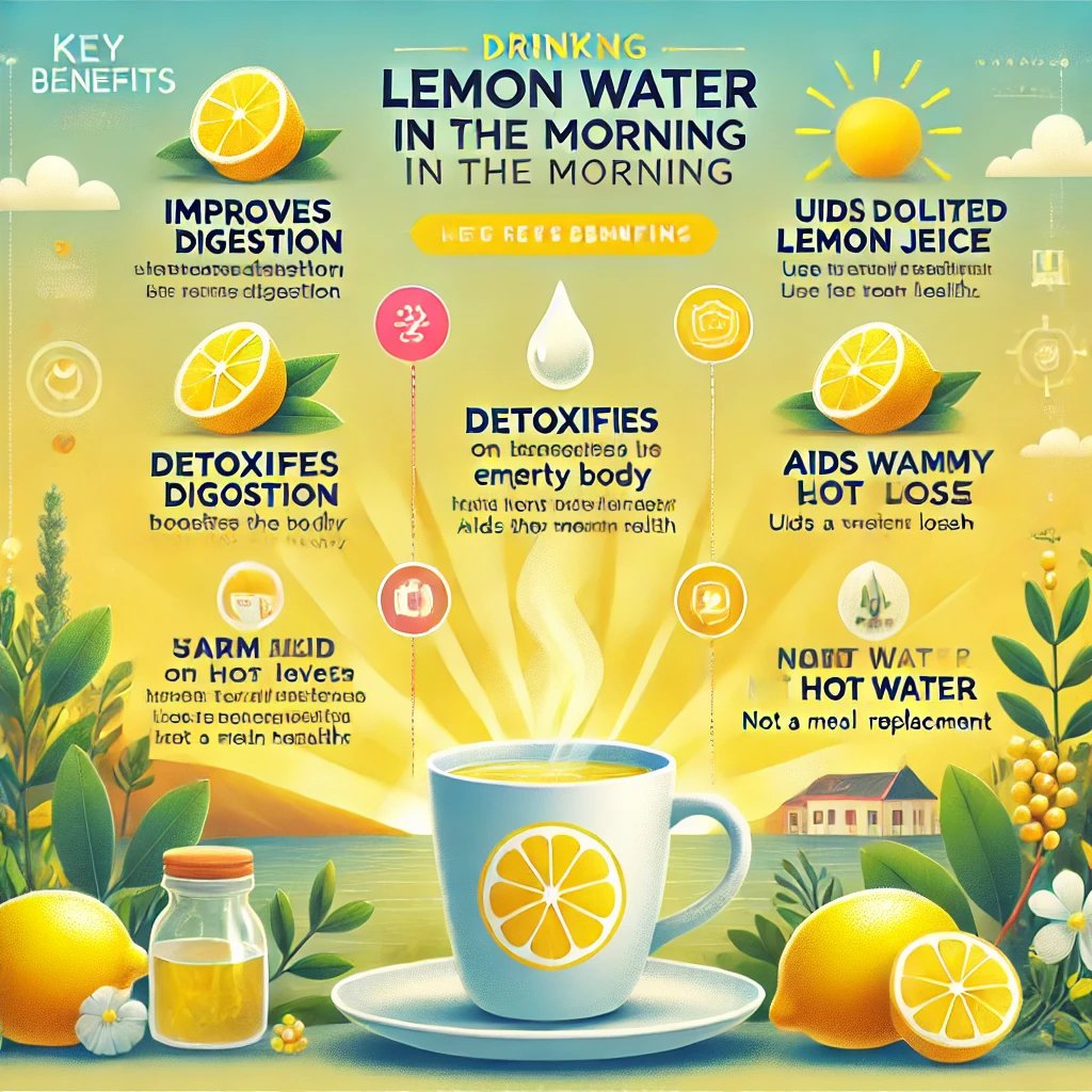 Lợi ích của việc uống nước chanh nóng vào buổi sáng

1. Hỗ Trợ Tiêu Hóa : Nước Chanh có tính axit nhẹ, giúp kích thích hệ tiêu hóa và hỗ trợ dạ dày hoạt động tốt hơn

2. Thải Độc Cơ Thể : Uống Nước Chanh có thể giúp cơ thể loại bỏ độc tố qua nước