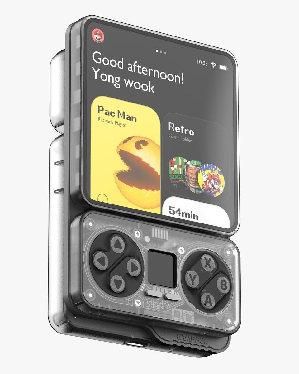 Linx_Gear's tweet image. Nostalgic. 

This Game Boy-inspired handheld concept reimagines retro gaming with a modern twist.

Designed by LFD and Jaehong Jeon.