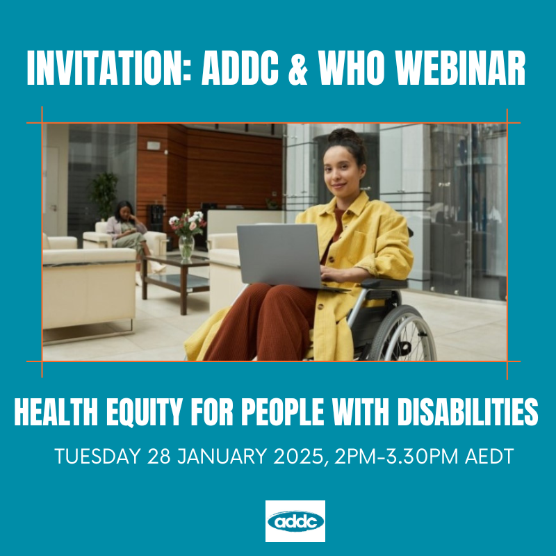 ADDC (@addcnews) on Twitter photo Join @ADDCNews <a href="/WHO/">World Health Organization (WHO)</a> on Tuesday Jan 28 at 2pm to hear from global health experts including reps from <a href="/WHO/">World Health Organization (WHO)</a>, Ministries of Health from Nepal & SoIomon Islands & OPDs on WHO’s Global Report & Toolkit & best practice strategies for achieving #DisabilityEquity: bit.ly/40fHwQ4 Join @ADDCNews <a href="/WHO/">World Health Organization (WHO)</a> on Tuesday Jan 28 at 2pm to hear from global health experts including reps from <a href="/WHO/">World Health Organization (WHO)</a>, Ministries of Health from Nepal & SoIomon Islands & OPDs on WHO’s Global Report & Toolkit & best practice strategies for achieving #DisabilityEquity: bit.ly/40fHwQ4