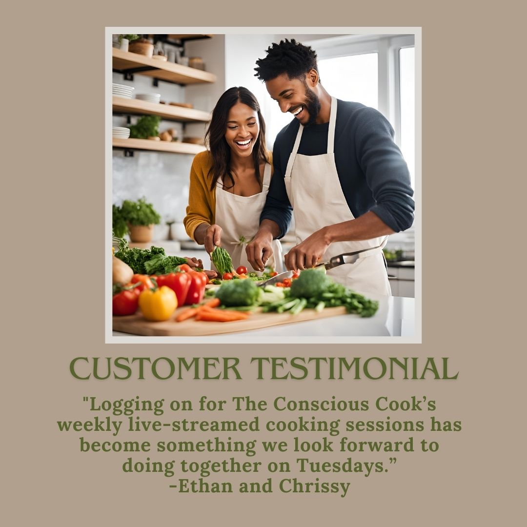 conscious__cook's tweet photo. Check out our most recent #customertestimonial from Ethan and Chrissy! If you want to add the live-streamed cooking sessions to your weekly routine, check out our Facebook page for the event details. #TacoTuesday #freecookingsession https://t.co/0zXyNNQDp2