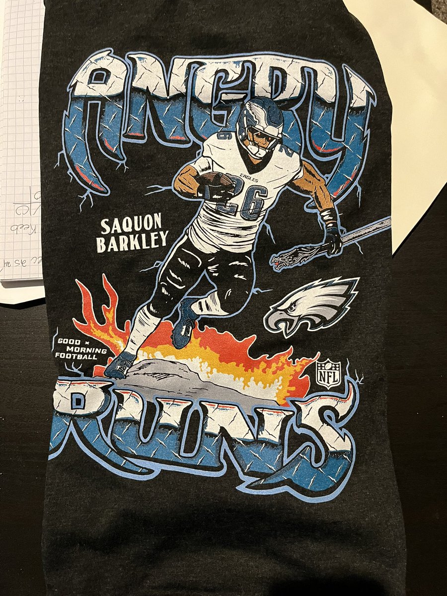deejaydozer's tweet photo. Buying a @KyleBrandt #AngryRuns @saquon edition shirt has been one of my favorite purchases https://t.co/wSDzICZt8H