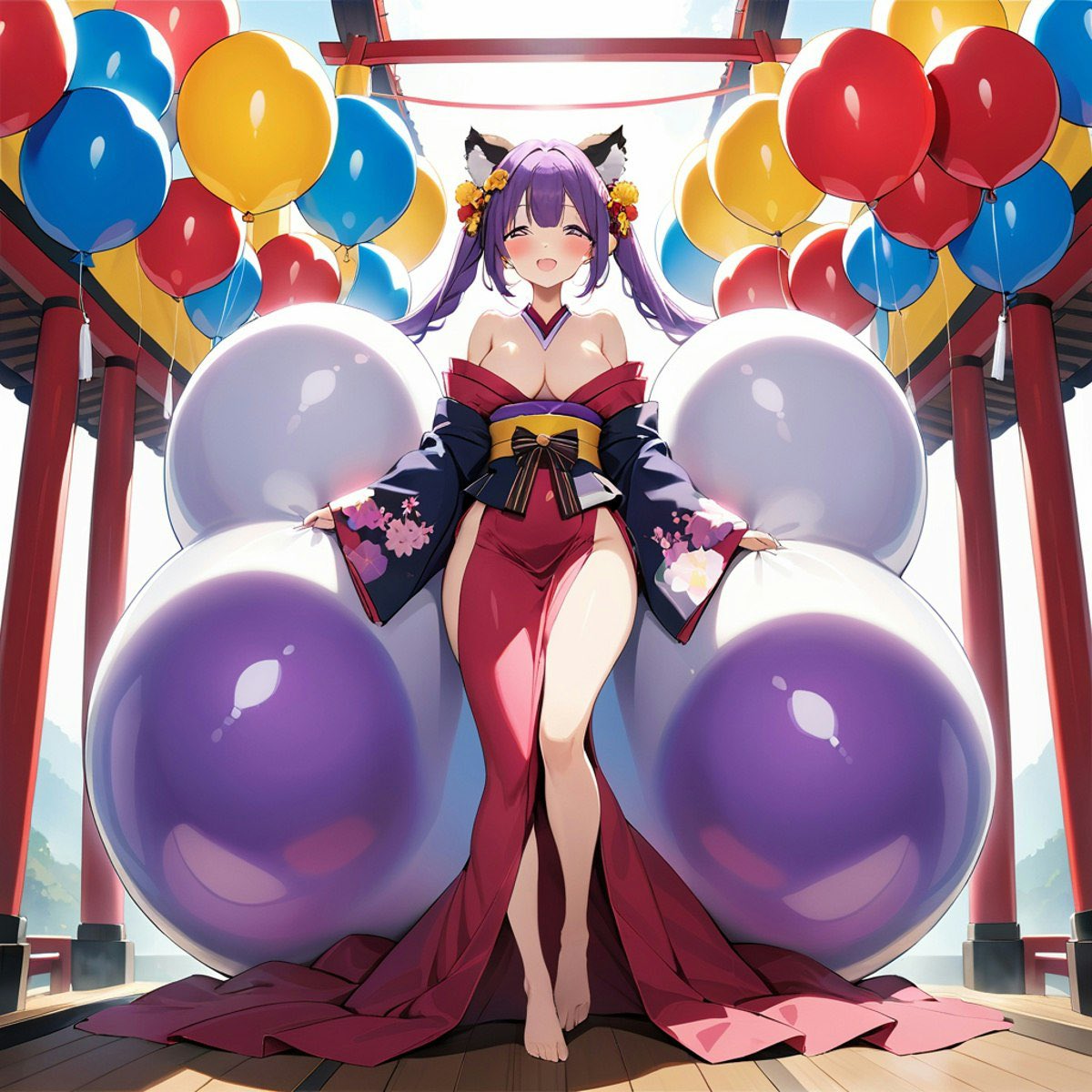 Impy_Rami's tweet photo. Additional ideas:

🎈 If desired, the balloon can also be used for other more unusual plots. For example:

A scenario where a weird affliction spreads, altering people’s bodies and minds, changing some body parts into Balloon appendages. 

Or- (cont) https://t.co/Tb7In2y2bE