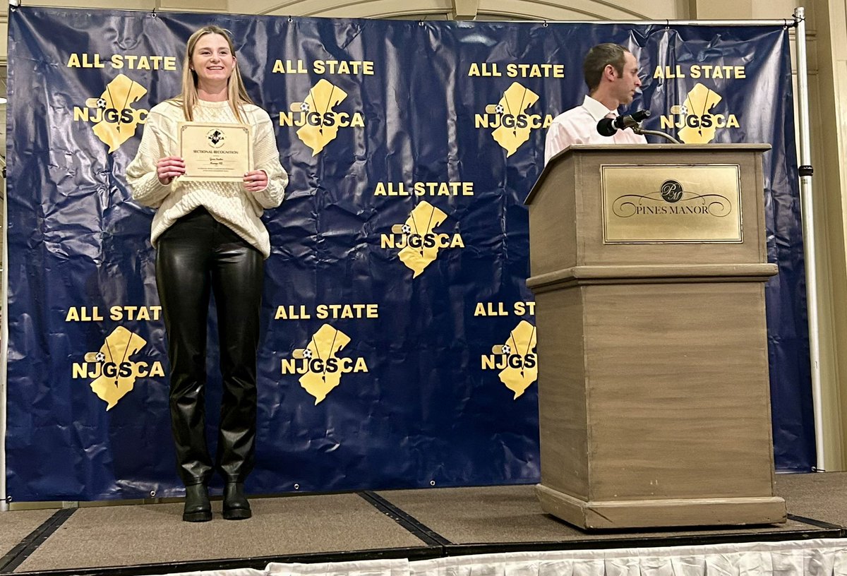 GraceSaxton17's tweet photo. Had a great time at the NJ HS All-State banquet with my @RamapoGirlsSocr and @WCFC08ECNL teammates!
@ImYouthSoccer @ImCollegeSoccer @TopDrawerSoccer @TheSoccerWire @PrepSoccer @WorldClassFC1 @ECNLgirls @Coach_KTurner https://t.co/Xn6NQdt2HP