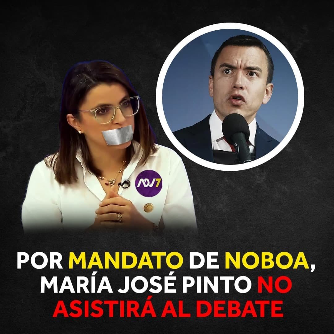 Daniel Noboa dice que son el gobierno con mayor participación e inclusión femenina, pero vulnera los derechos de su vicepresidenta.

 #DebatePresidencial