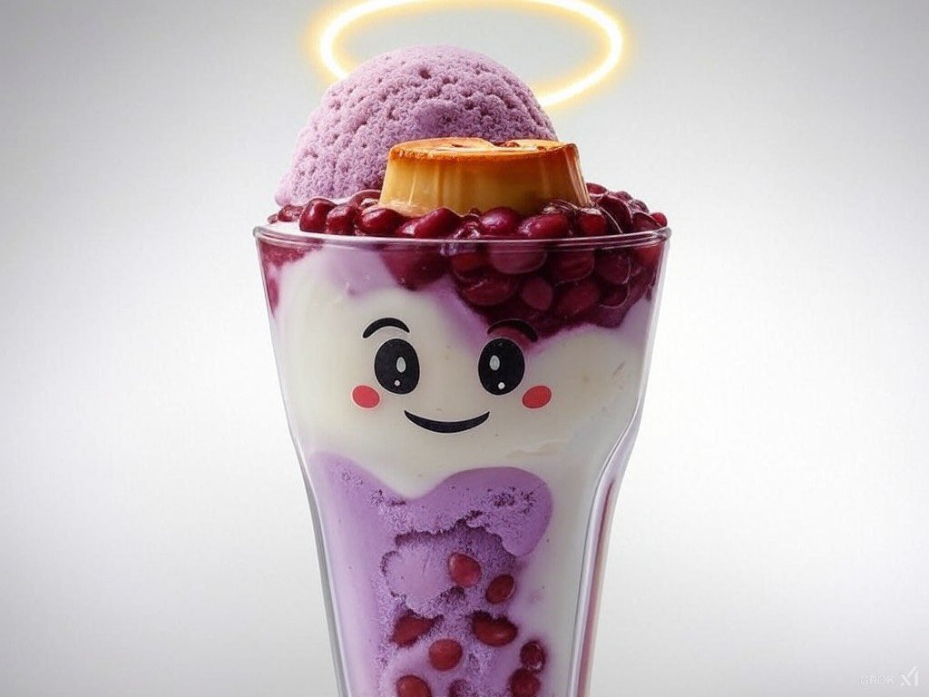 Hi, my name is Ube-lievable Halo. I'm a delightful dessert that combines ube ice cream, sweet beans, fruit jellies, and leche flan 🍮 , all drizzled with sweet milk 🥛. It's not just a treat; it's an experience. 🇵🇭 $HALOHALO #XRPL