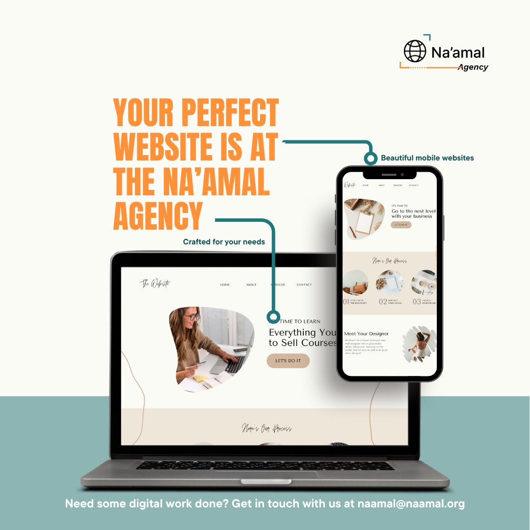 Na'amal (@_naamal) on Twitter photo 🌐 Ready to make your digital presence unforgettable? 🌐
🚀 Our team at Na’amal Agency crafts stunning, user-friendly websites—portfolios, e-commerce, and more!
Let’s build a website that stands out & makes a difference. 💻
📩Email us at: naamal@naamal.org 🌐 Ready to make your digital presence unforgettable? 🌐
🚀 Our team at Na’amal Agency crafts stunning, user-friendly websites—portfolios, e-commerce, and more!
Let’s build a website that stands out & makes a difference. 💻
📩Email us at: naamal@naamal.org