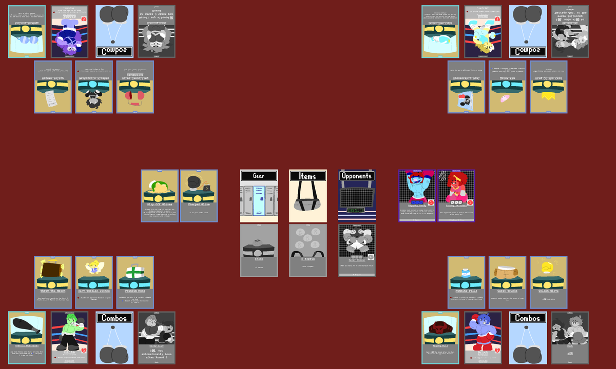 PunchablesDev's tweet photo. Punchables, a party card game where you and up to 3 other friends race to defeat enemies, gain gear and power up till you can defeat 3 champions, available now on tabletop simulator with a whole lot of content planned and on the way!

https://t.co/KbUvTDU3V0 https://t.co/p3poe2DeIU