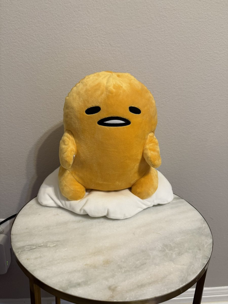 QueenKatluv's tweet photo. This is the gift Davis got me that I mentioned on stream! I love Gudetama so much 😭 https://t.co/redYBHVJ80