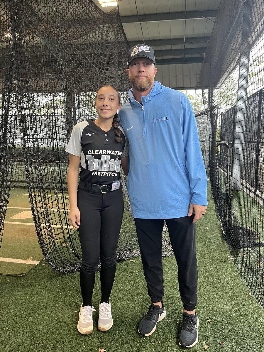 Thank you so much <a href="/CoachBallMalone/">Cindy Ball-Malone</a> , <a href="/noahbsanders/">Noah Sanders</a> and <a href="/UCF_Softball/">UCF Softball</a> for an amazing camp this weekend! I can’t wait to keep in touch and see UCF at more camps and showcases! 
<a href="/BulletsKermit/">Clearwater Bullets Kermit</a>