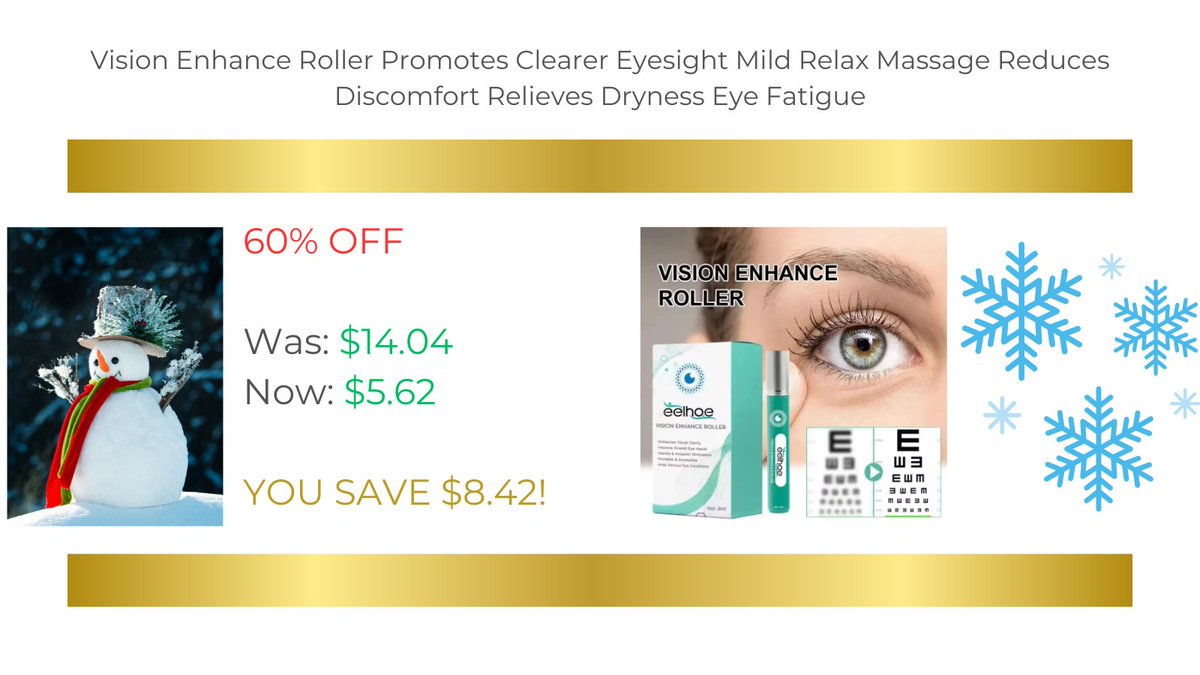 JonArauzo's tweet image. Click here:

s.click.aliexpress.com/e/_oCnk5KV

#clear #vision #enhancement #roller #dryeye #fatigue #relief #eyecare #product #discount #aliexpress #shopping #shopnow #buynow