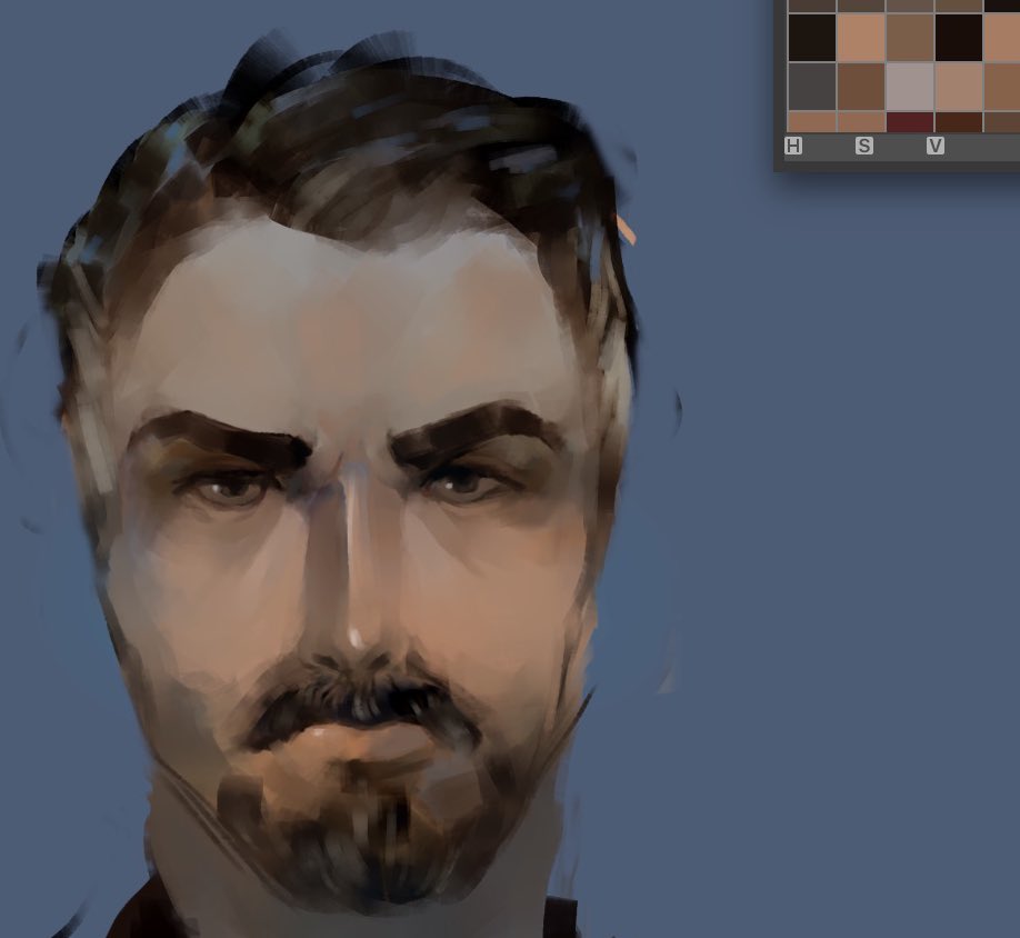 algm pode me falar oq ta de errado aq?  
to treinando pintura mas sinto q tem algo de errado na cara dele