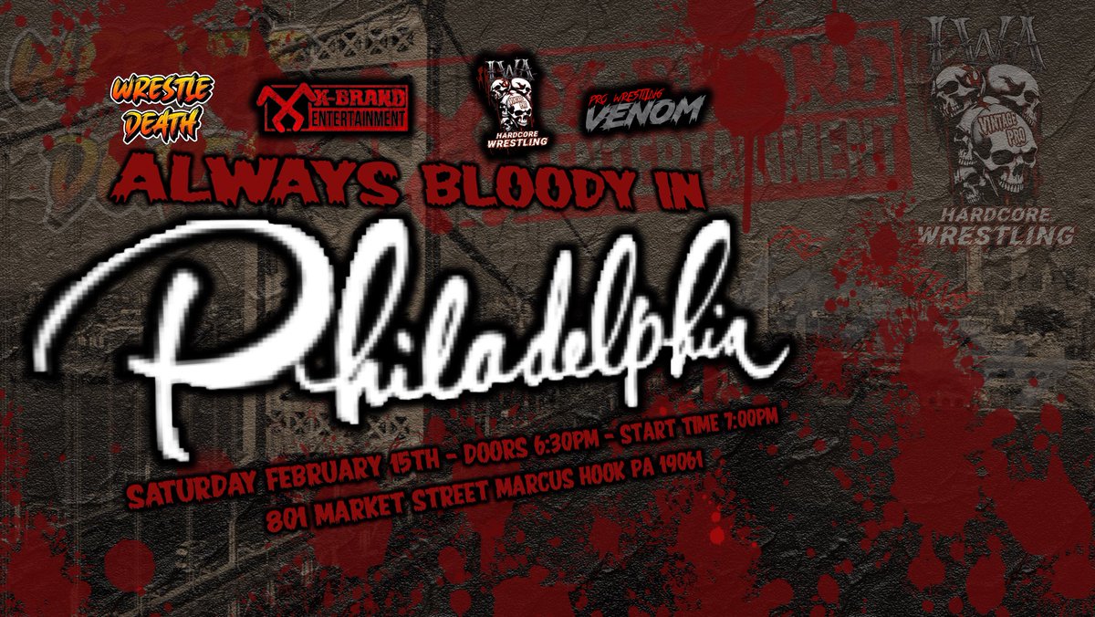 WrestlinVenom's tweet photo. 2/15 Pro Wrestling Venom Joins The Party 
Stay Tuned Showcase match will be announced TONIGHT !! 

Pro Wrestling Venom Founder Jimmy Controversy Takes On Long time Rivals Angel Metro ,Hardcore & Bam Sullivan !! 

Pro Wrestling Venom Returns 2/28 
Announced tonight Stay tuned !! 

#Deathdance #Fatal4way #Deathmatchwrestling #venom #xbw #wrestledeath #H20