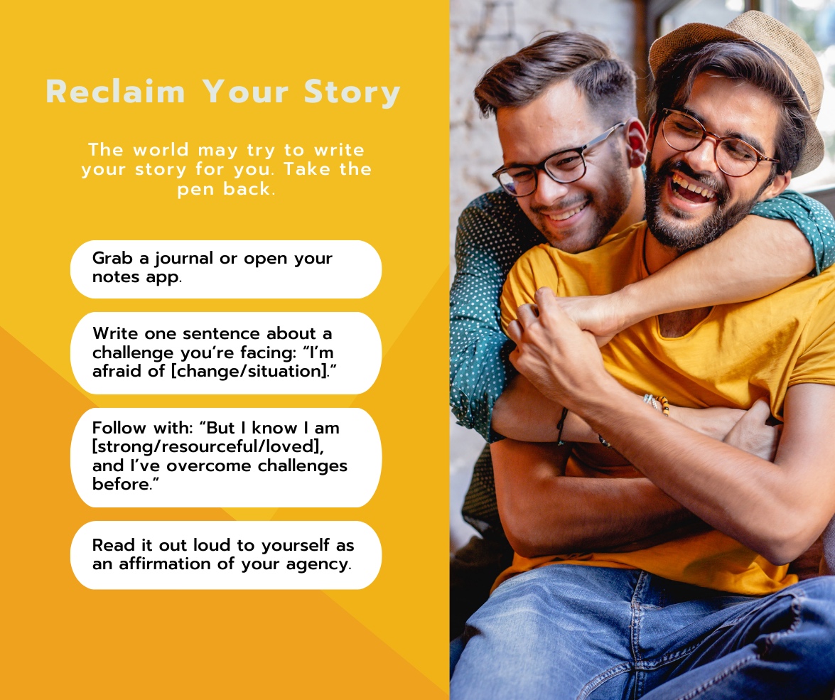 Your story is uniquely yours, and no one can write it for you. Don't let negativity dim your light. 🌈✨ Stand tall, embrace your journey, and inspire others to do the same! 💪 #LGBTQEmpowerment #YourStoryMatters #LoveIsLove
