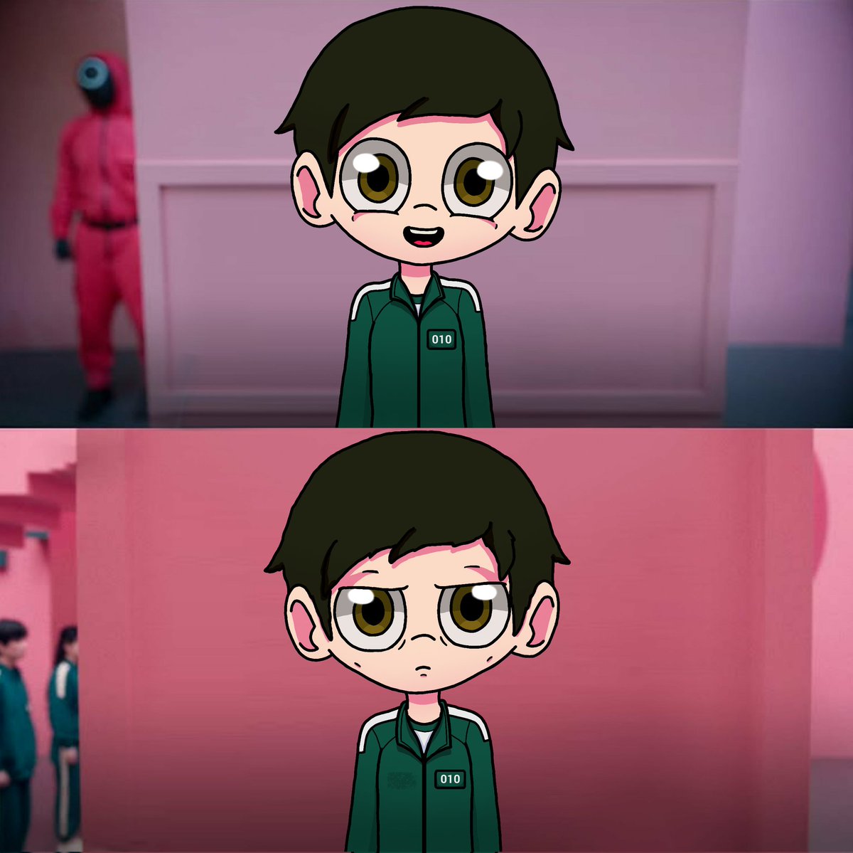 Pero que buena estuvo la temporada, ahora a esperar la siguiente temporada y saber que hace el muñeco Cheol-su que parece que será pasar la carretera o algo así🤷🏻
Quiero hacer un video animado de los juegos a ver que tal sale
🦑🦑