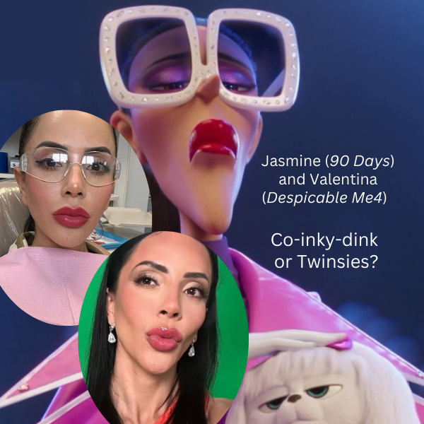 GloOchoa's tweet photo. Co-Inky-Dink? Jasmine #90DaysFiance and Valentina #despicableme .. Doppleganger...  LOL https://t.co/WDzScJioOQ