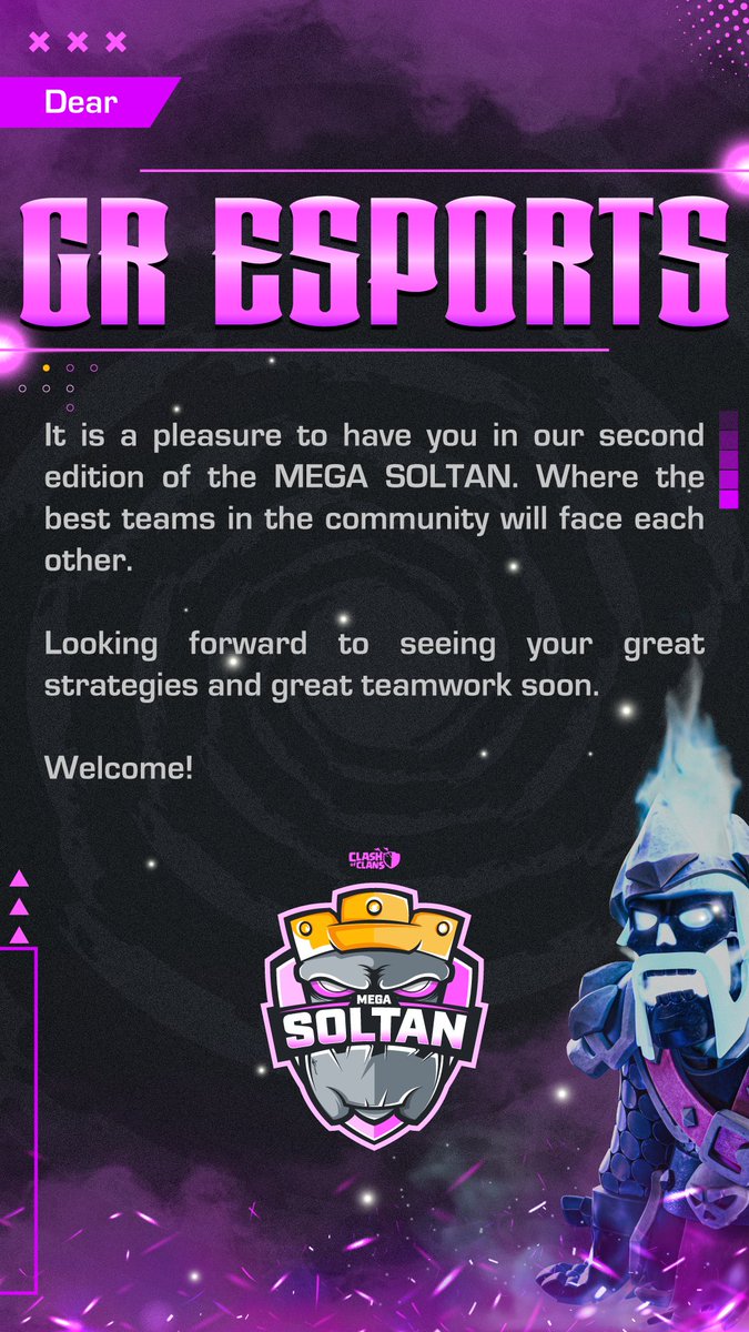 Thank you for inviting us to participate in the second edition of the #MEGASOLTAN tournament!
We are thrilled to compete among the best teams and showcase our strategies. Let the battles begin!💪