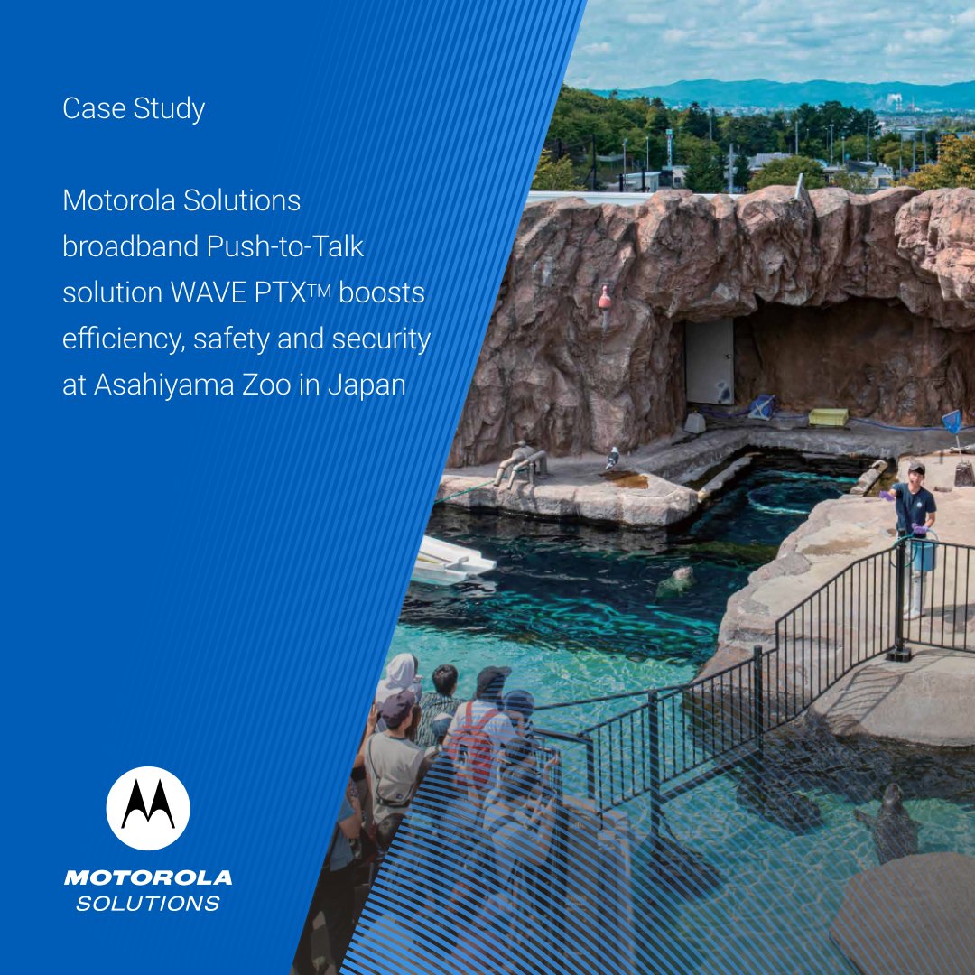 Discover how #MotorolaSolutions' broadband push-to-talk solution WAVE PTX boosts efficiency, safety and security at Asahiyama Zoo - bit.ly/4fcdL8S

#MotorolaSolutions #WAVEPTX #JAPAN