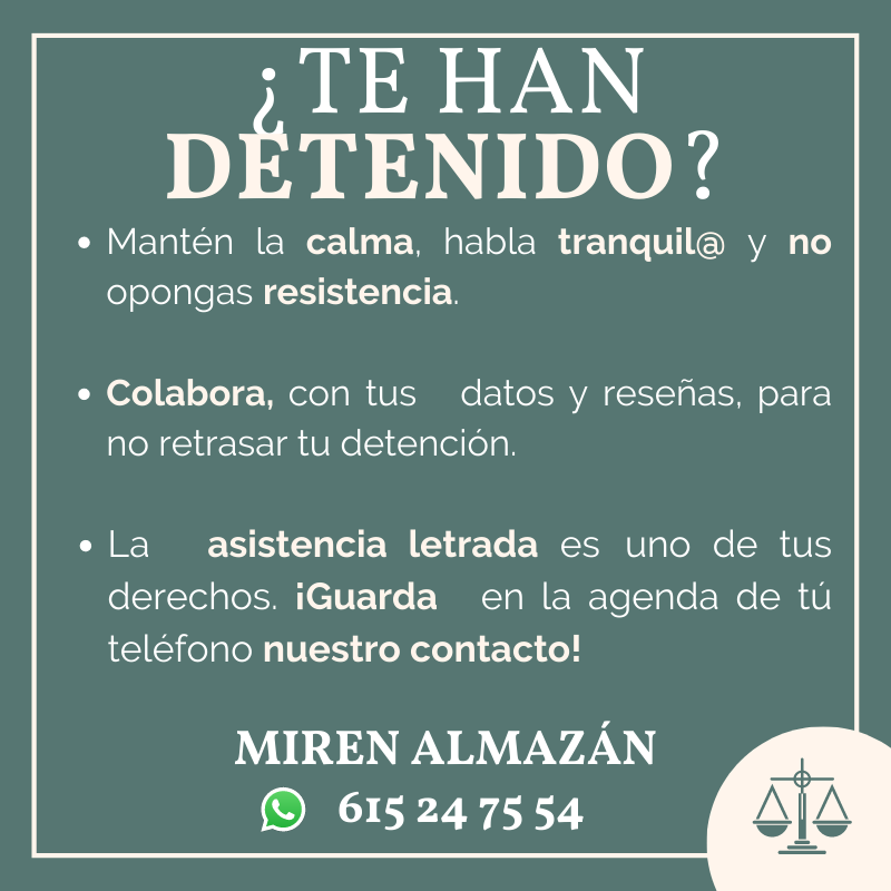Miren_A_R's tweet photo. Desde nuestro despacho de #Logroño #LaRioja os damos un #ConsejoLegal

¿Te han #detenido?

La #AsistenciaLetrada es uno de tus derechos, ¡guarda en la agenda de tú teléfono nuestro contacto!

615 24 75 54 #whatsapp

#MirenAlmazanTeAsesora #Abogados #Criminólogos #Haro #Calahorra https://t.co/DXQpaGYtac