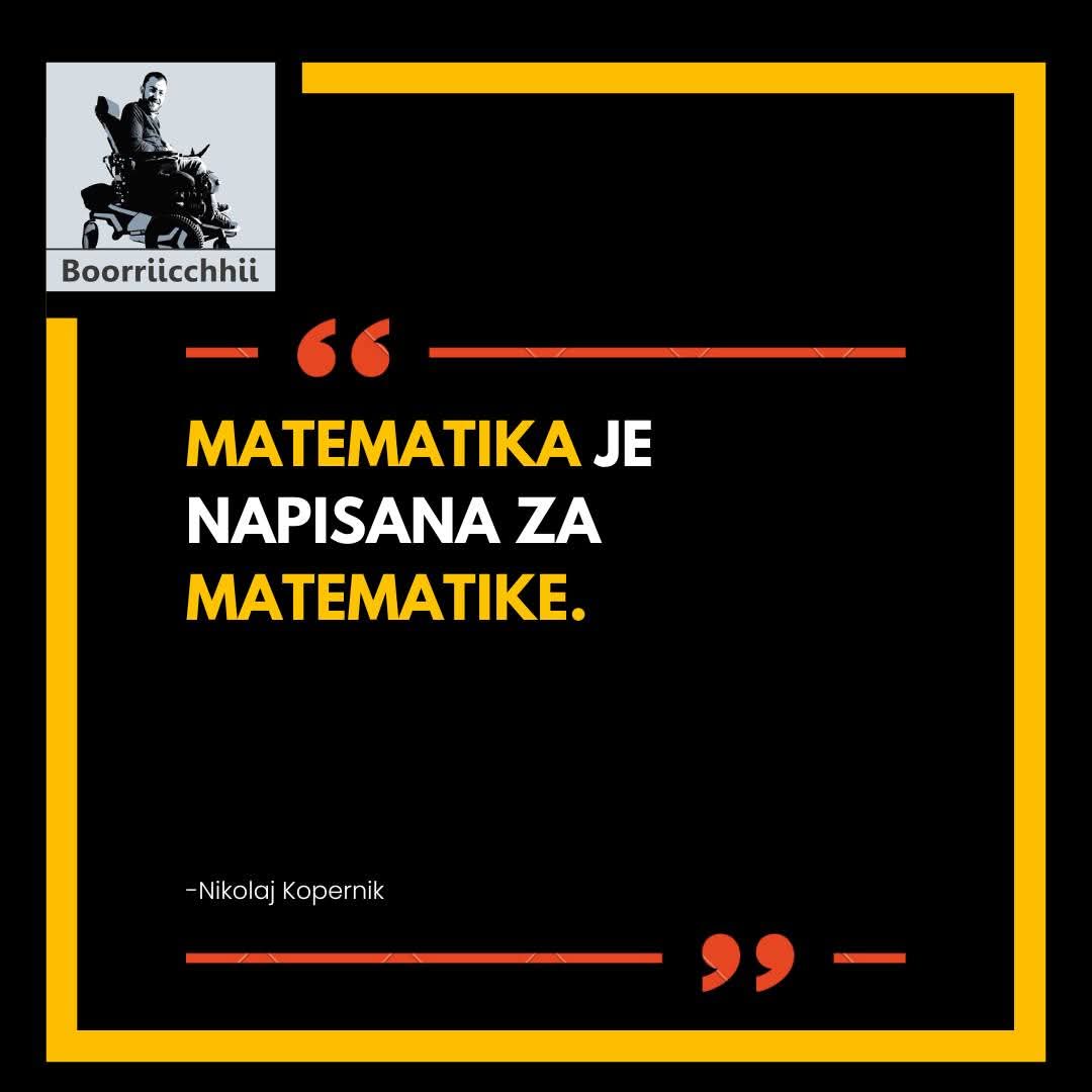 BorisSmigoc's tweet photo. Imamo tu še koga, ki pogreša matematiko, čeprav se z njo srečujemo vsakodnevno? Nikolaj Kopernik jo je oboževal, jaz pa se je tudi nisem branil 😁 Kaj pa ti?

🔗 https://t.co/fZCyJNOiuw

#motivacija #ponedeljek #miseldneva https://t.co/ocZzgCeuqt