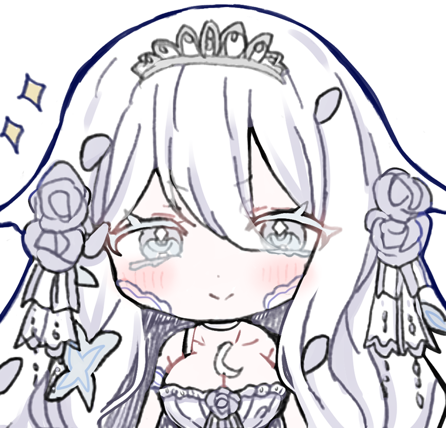 「b-bwiiii . . . !  face the determination」|aurora ꒰ঌ🤍໒꒱ vtuber 🌙🐉のイラスト