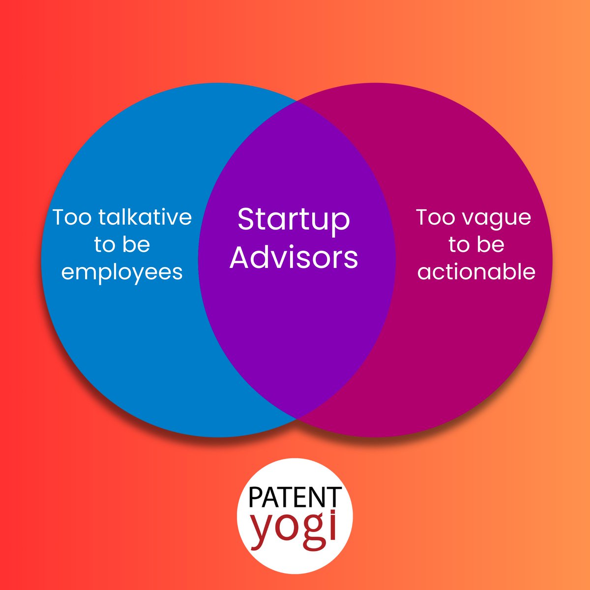 PatentYogi's tweet image. 💡 The Startup Advisor Dilemma 💡
#StartupLife #FounderHumor #StartupAdvisors #Entrepreneurship #ActionableAdvice #StartupJourney #Startups #Founders