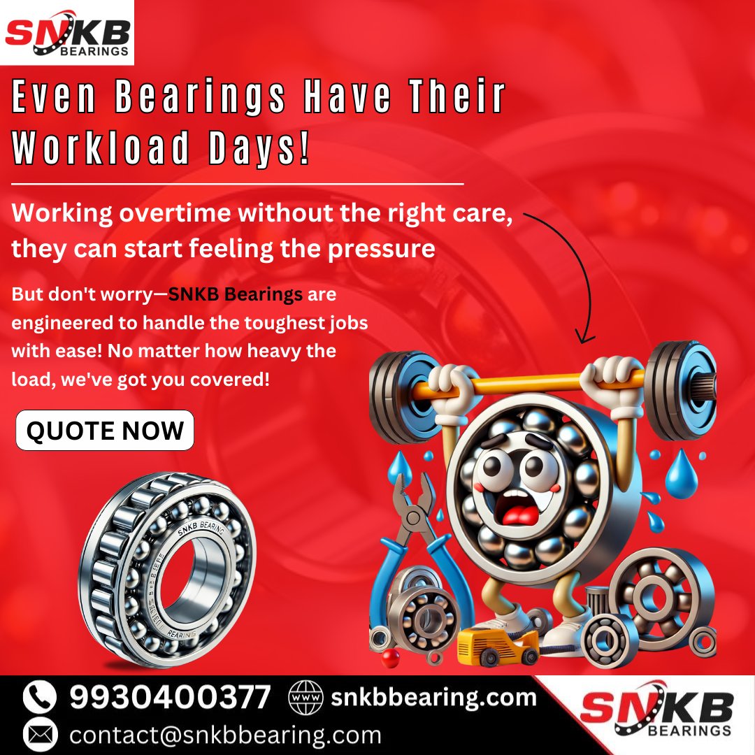 snkbbearing's tweet photo. When the load gets heavy, our bearings say, 'Chill, we’ve got this!' 💪 #SNKBBearings – because handling the pressure is our job!"
@snkbbearing
#SNKBBearings #LoadBearers #HeavyDuty #SmoothUnderLoad #BearingTheWeight #IndustrialStrength #PrecisionMatters #RollingUnderPressure https://t.co/y7dulAd8If