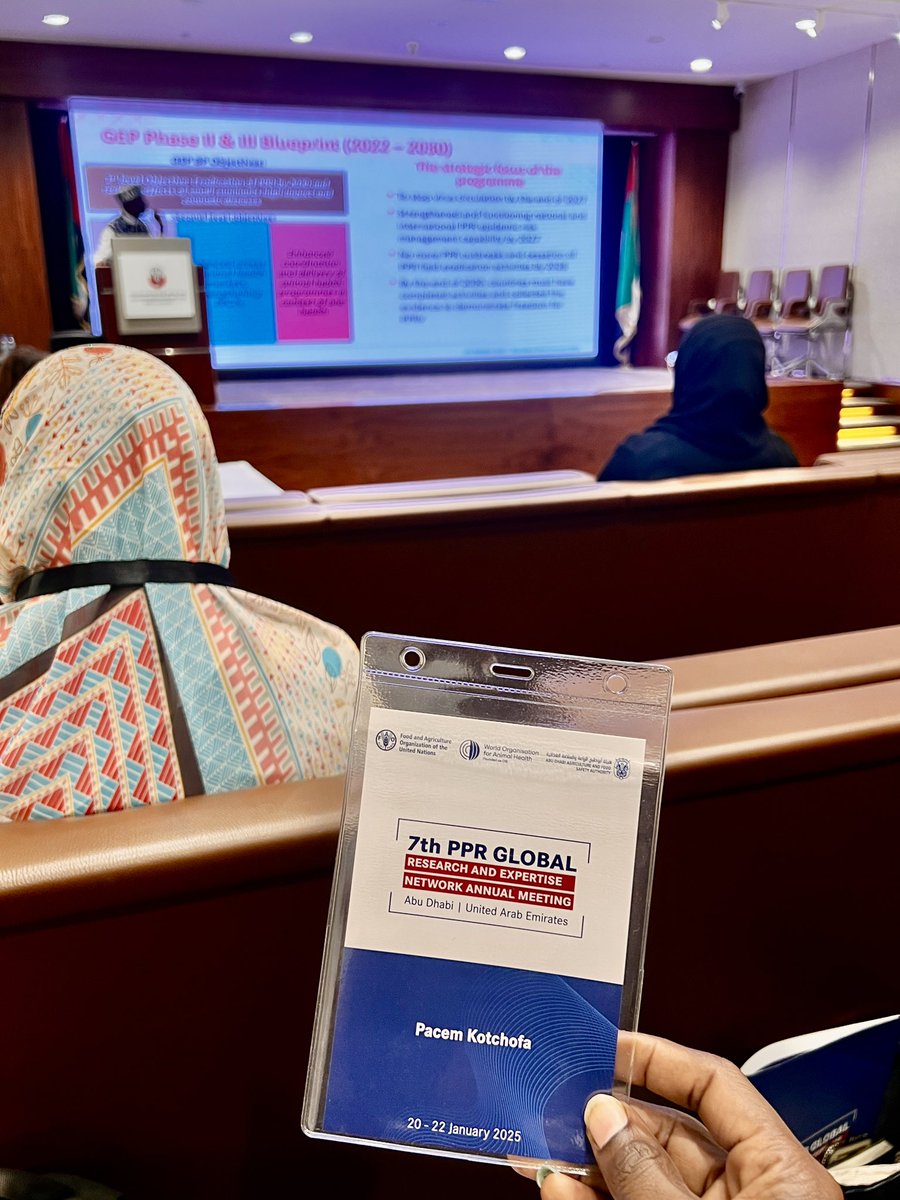 pkotchofa's tweet image. Happening now: 7th Peste des Petits Ruminants #PPRGREN Annual Meeting in #AbuDhabi hosted by the Abu Dhabi Agriculture and Food Safety Authority #ADAFSA