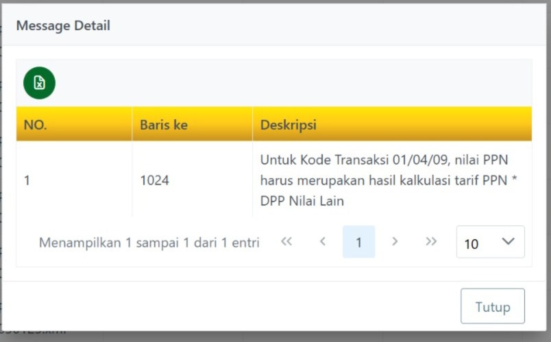 SenaaHoran_'s tweet photo. Min @kring_pajak mau tanya saya kan mau impor FK di coretax lalu ada info ini, Cara cek nya gimana ya soalnya saya input fk/detail faktur gak sampe Baris 1024? https://t.co/p4v2DQQWF3