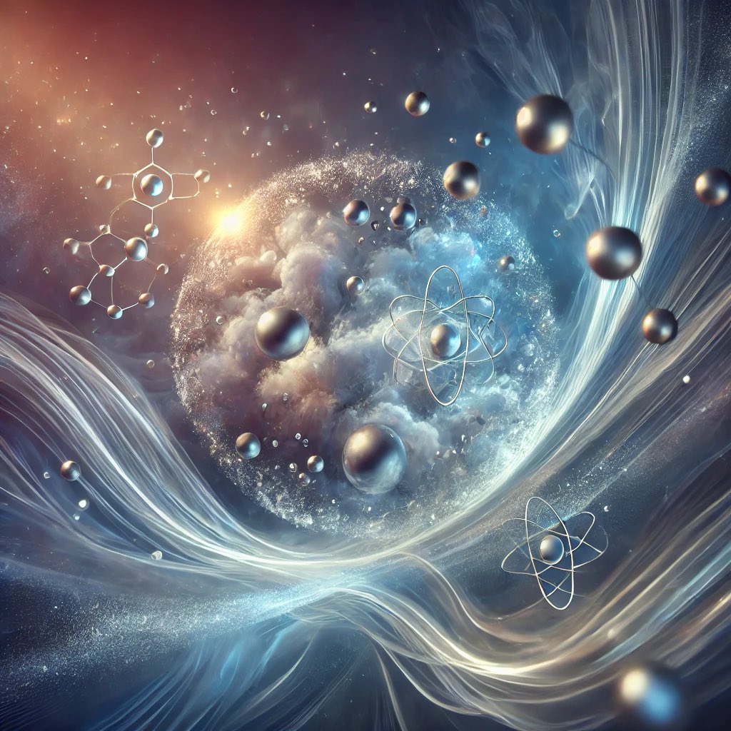 GhazalaAsmaa's tweet image. When helium atoms cool, they transcend randomness, flowing like waves in perfect harmony even traversing matter. 
Quantum beauty reveals that unity creates the extraordinary.
 #Helium #QuantumPhilosophy