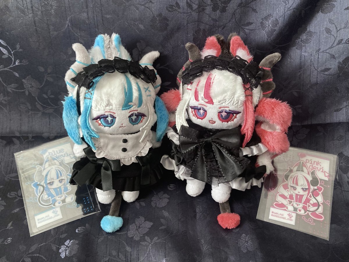 NemuUnun's tweet photo. kyan様のピンクデビ、ブルーデビ
お迎えさせていただきました
無ぬいデビューで凄く可愛い子をお迎え出来て嬉しいです
ありがとうございます
こういう2人組大好きなんだ〜
大切にします
 #kyan_nui https://t.co/FHA2dtF6P8