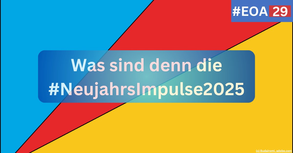 Wird 2025 das Jahr der KI?
Was kommt in Sachen KI im neuen Jahr? Mit unserem Gast Ralf Mühlenhöver gibt Detlev Artelt einen Ausblick auf die Erwartungen an 2025, sowie auf die am 28.01. stattfindenden „Neujahrsimpulse“ zum Thema KI, Mittwoch um 12:29 bei #EOA29. 

#KI #newyear
