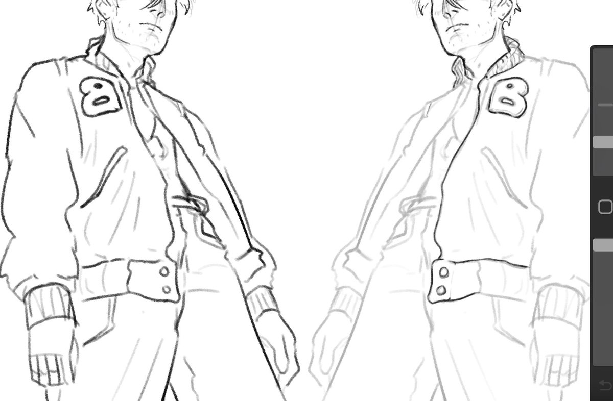 xxsjacket's tweet image. sketch of the chicken man