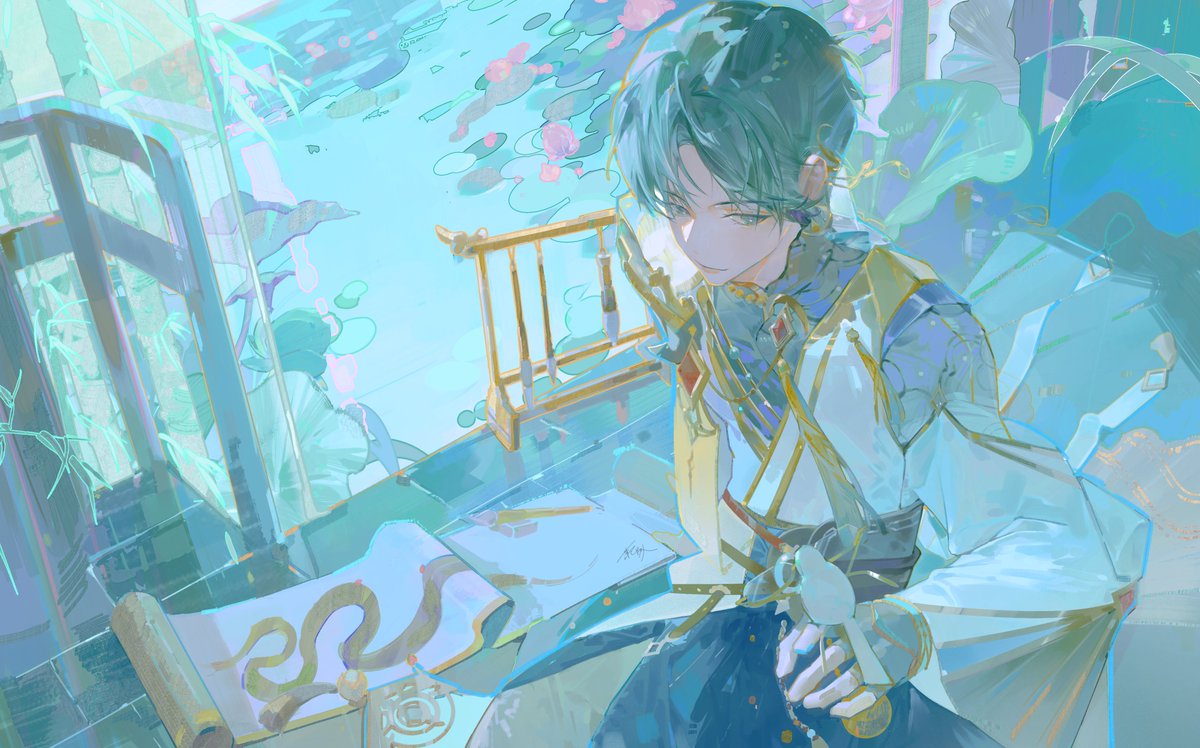 새해를 맞아 하스미 케이토 작업했습니다!
봄빛 캠페인 많이 즐겨주세요 💚 
#앙상블스타즈 
#앙스타_새해를_비추는별들